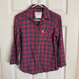 Abercrombie & Fitch button plaid button down size small